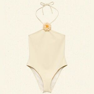 NWT Doen Serafina Maillot Swimsuit in Wild Honeysuckle